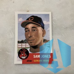 1993 TOPPS ARCHIVES - 1953 TOPPS - SAM JONES - #6 INDIANS -